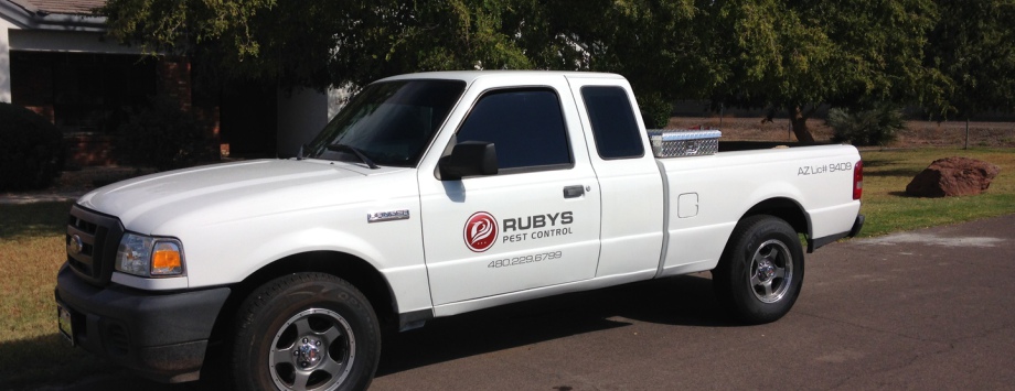 rubys pest control truck